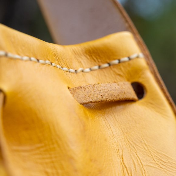 Tuscan Yellow Drawstring Purse - Picture 4 of 4